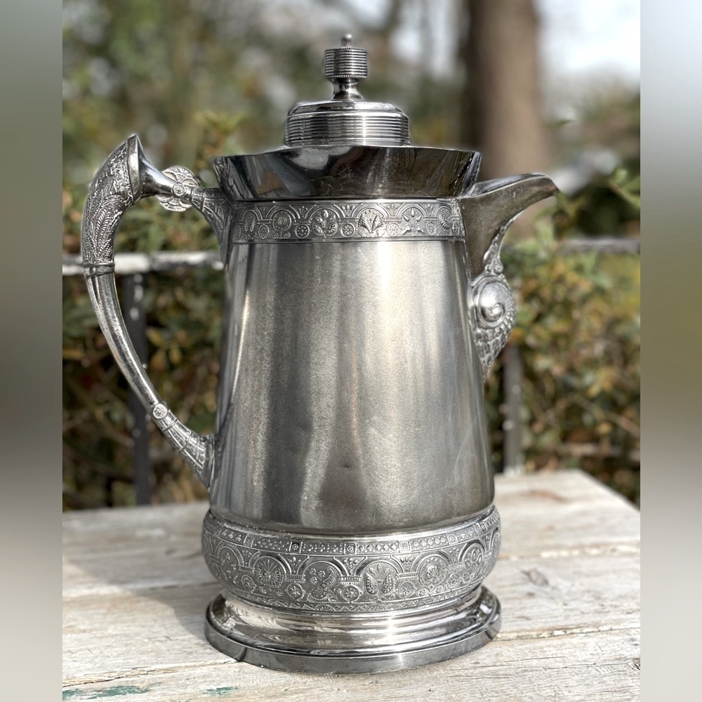 Rogers Antique silver water pitcher